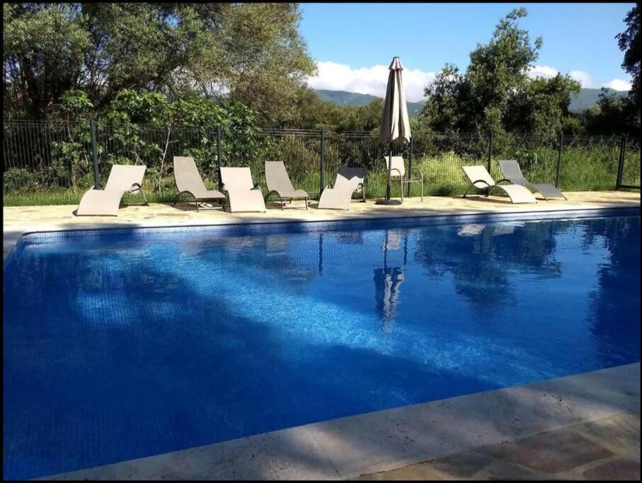 Maison Au Calme Avec Piscine Et Climatisation Sollacaro Eksteriør billede